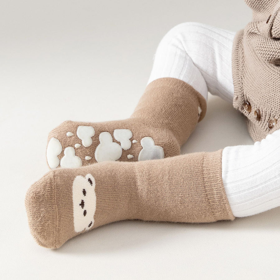 Calcetines con antideslizante - Osito Café