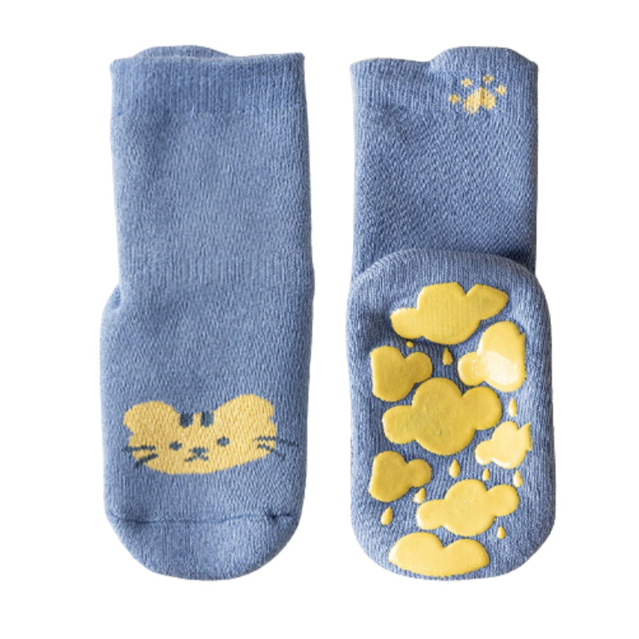 Calcetines con antideslizante - Tigre Azul