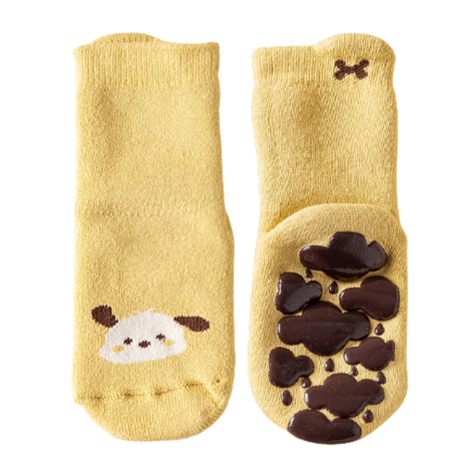 Calcetines con antideslizante - Perrito Amarillo
