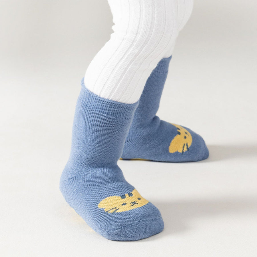 Calcetines con antideslizante - Tigre Azul