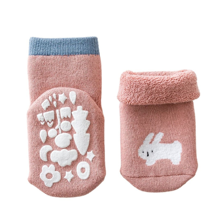 Calcetines con antideslizante - Conejo Rosado