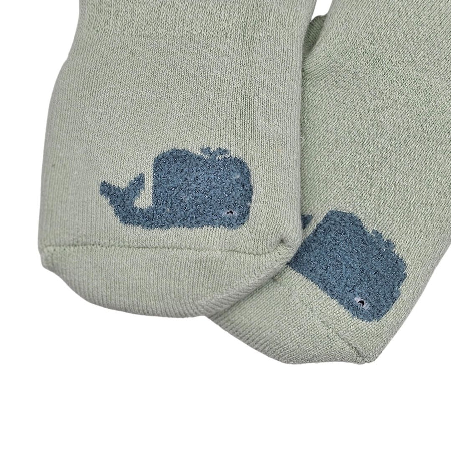 Calcetines con antideslizante - Ballena Celeste