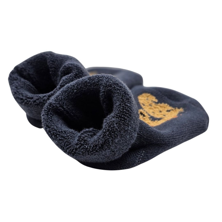 Calcetines con antideslizante - Dinosaurio Azul Marino