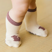 Calcetines con antideslizante - Ardilla Beige